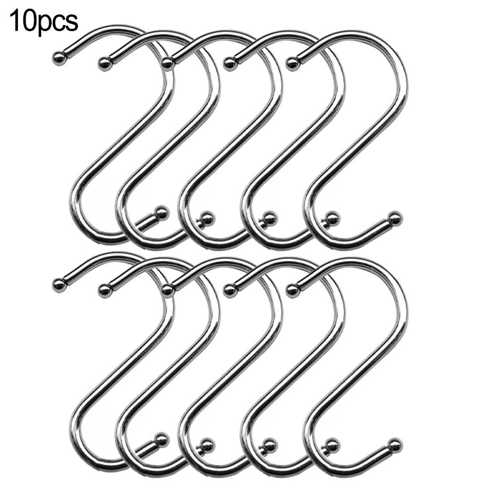 Hooks S Hook Stainless Steel Utensil 10Pcs 7cm Accessories Chrome Plated Iron Clothes Hanger Hanging Brand New
Hooks S Hook Stainless Steel Utensil 10Pcs 7cm Accessories Chrome Plated Iron Clothes Hanger Hanging Brand New