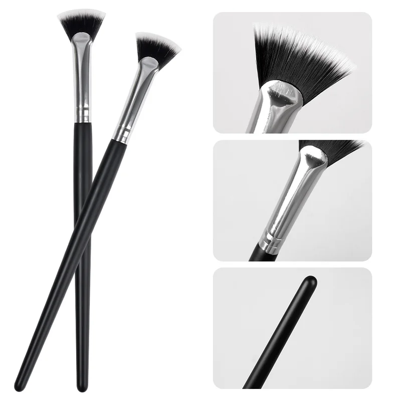 1PCS Fan-shaped Makeup Brush Professional Wood Handle Soft Eyelash Mascara Highlighter Brushes Multifunction Facial Makeup Tools
1PCS Fan-shaped Makeup Brush Professional Wood Handle Soft Eyelash Mascara Highlighter Brushes Multifunction Facial Makeup Tools