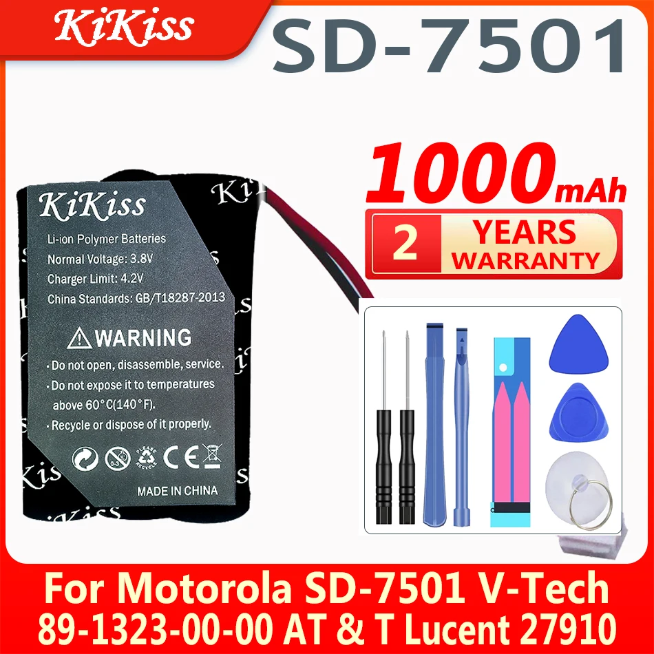 SD-7501 Mobile Phone Battery for Motorola SD7501 V-Tech 89-1323-00-00 AT T Lucent 27910 CPH-464 Cordless Batteries Replacement
SD-7501 Mobile Phone Battery for Motorola SD7501 V-Tech 89-1323-00-00 AT T Lucent 27910 CPH-464 Cordless Batteries Replacement