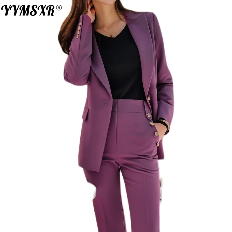 High-end Women's Spring and Autumn Professional Suit Pants 2-piece 2022 New Temperament Jacket Casual High Waist Flared Trousers
High-end Women's Spring and Autumn Professional Suit Pants 2-piece 2022 New Temperament Jacket Casual High Waist Flared Trousers