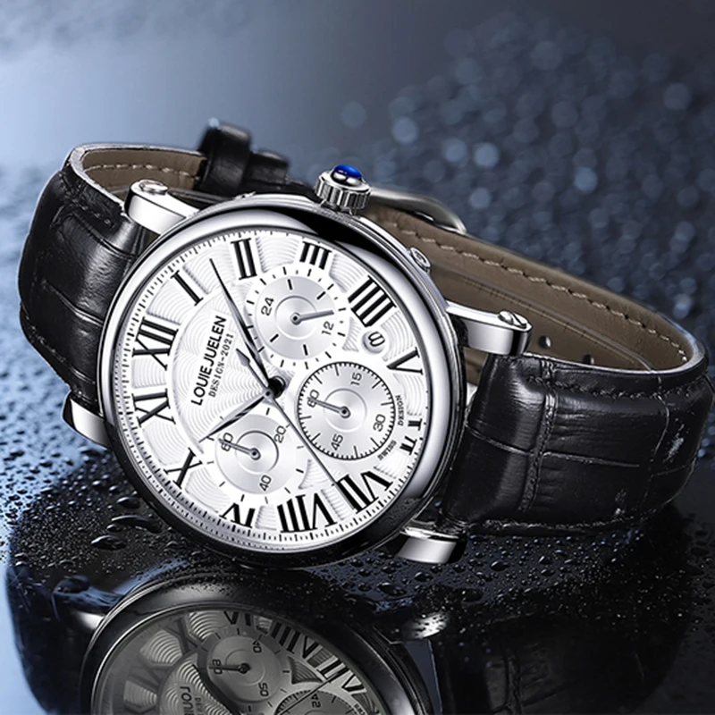 2022 Belushi Fashion Watch Business Mens Date Waterproof Chronograph Men Clock Luxury Brand Men Leather Wristwatch Reloj Hombre
2022 Belushi Fashion Watch Business Mens Date Waterproof Chronograph Men Clock Luxury Brand Men Leather Wristwatch Reloj Hombre