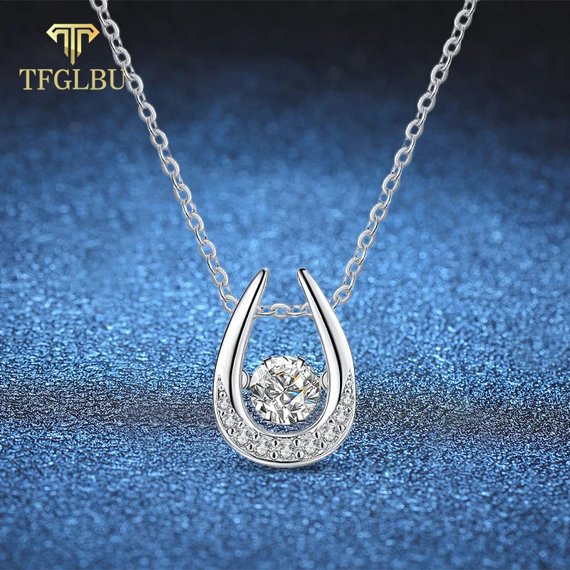 TFGLBU 0.5CT Colorless Moissanite Pendant for Women Certified 925 Sterling Silver Necklace Lab Created Diamond Original Jewelry
TFGLBU 0.5CT Colorless Moissanite Pendant for Women Certified 925 Sterling Silver Necklace Lab Created Diamond Original Jewelry