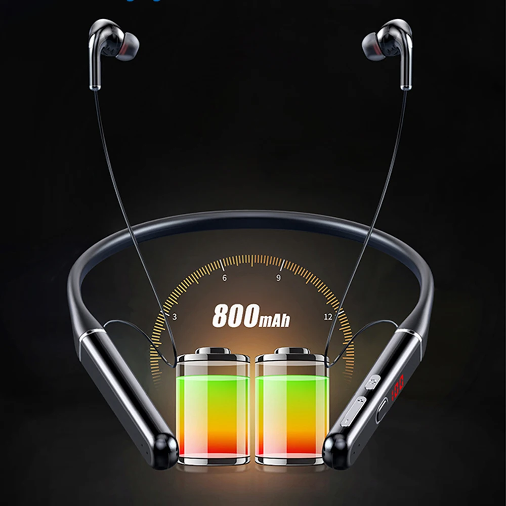 TWS 100 Hour Bluetooth-Compatible Earphones Stereo Wireless Headphones Magnetic Neckband Noise Cancelling Sports Running Headset
TWS 100 Hour Bluetooth-Compatible Earphones Stereo Wireless Headphones Magnetic Neckband Noise Cancelling Sports Running Headset