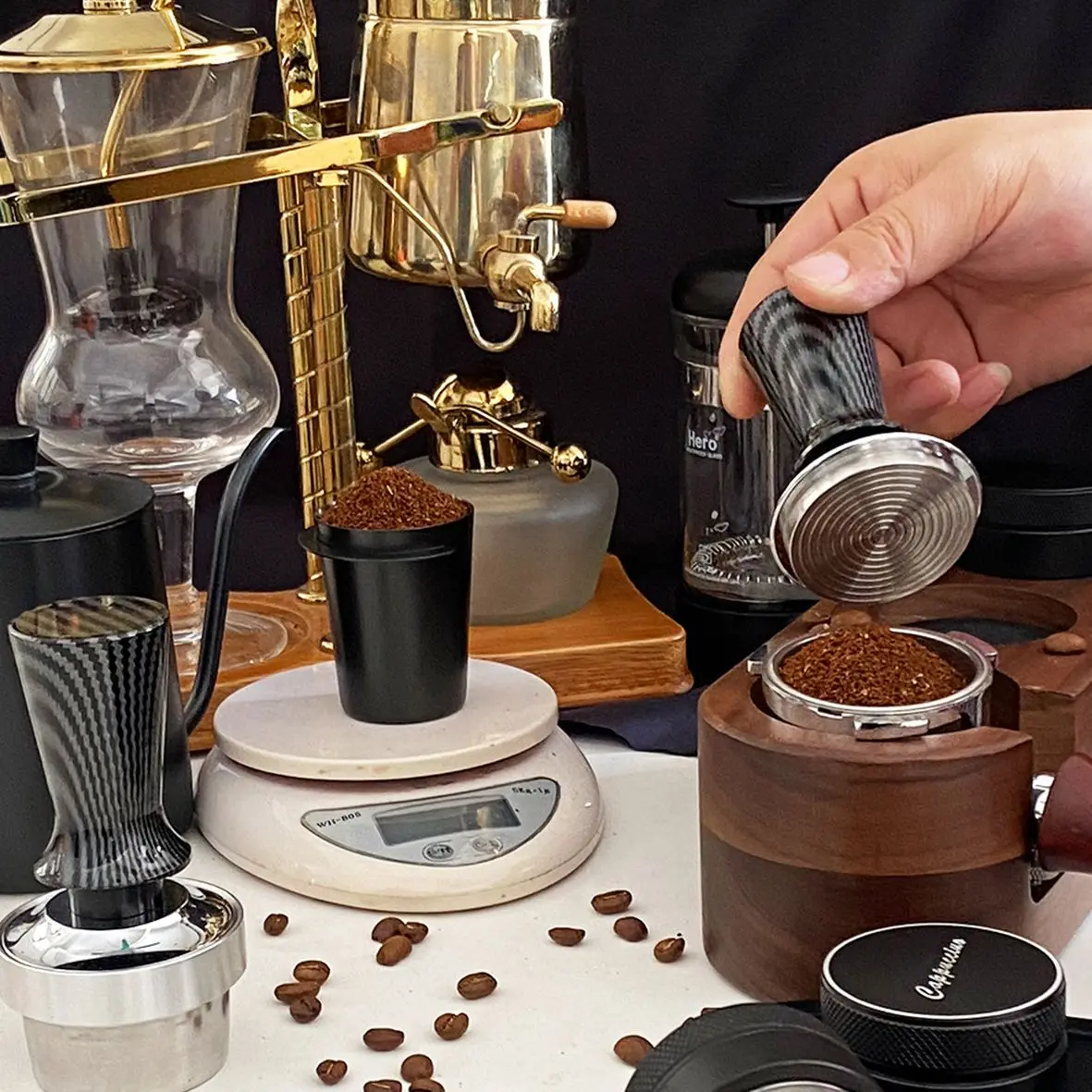 Coffee Machine Handle Pressing Powder Elastic Thread Constant Powder Press Constant Force Anti-Pressure Bias Powder Hammer
Coffee Machine Handle Pressing Powder Elastic Thread Constant Powder Press Constant Force Anti-Pressure Bias Powder Hammer