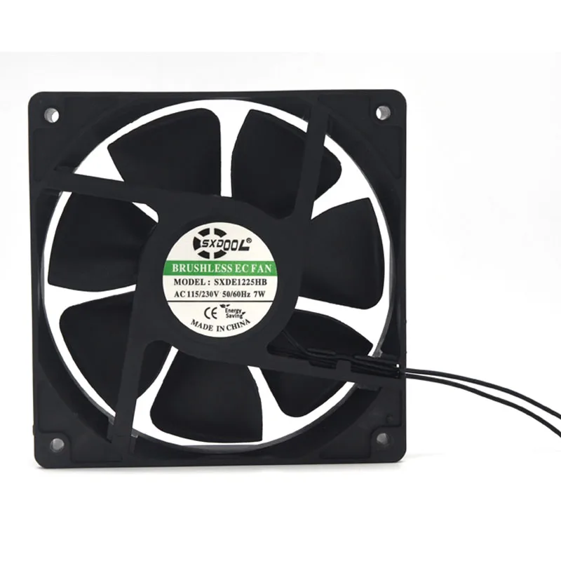EC motor brushless axial fan 120*120*25 mm 120mm 12cm 115V 230V 7W 2600RPM 100.2CFM high quality strong air flow low energy
EC motor brushless axial fan 120*120*25 mm 120mm 12cm 115V 230V 7W 2600RPM 100.2CFM high quality strong air flow low energy