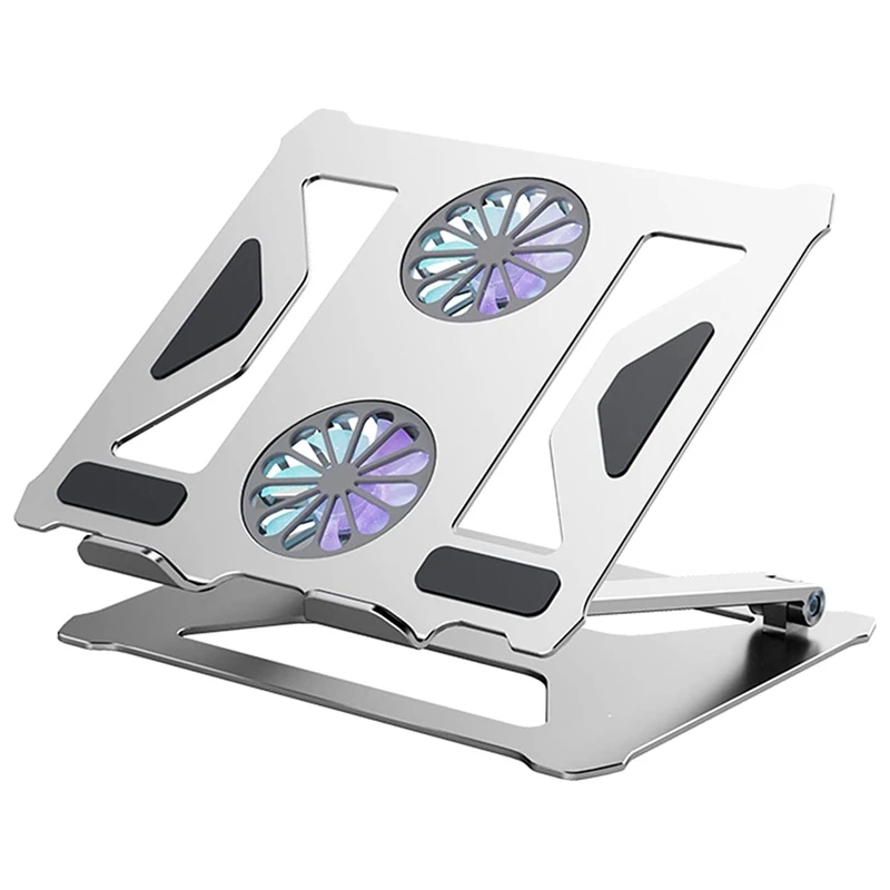 Laptop Stand, Aluminum Laptop Cooling Stand With 2 Fans, Laptop Stand Adjustable Height, Suitable For 10-14 Inch
Laptop Stand, Aluminum Laptop Cooling Stand With 2 Fans, Laptop Stand Adjustable Height, Suitable For 10-14 Inch
