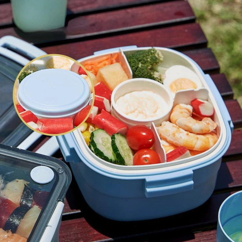 Camping Double-layer Storage Lunch Box Salad Fruit Cold Storage Lunch Box Fresh-keeping Box Outdoor Portable Picnic Box
Camping Double-layer Storage Lunch Box Salad Fruit Cold Storage Lunch Box Fresh-keeping Box Outdoor Portable Picnic Box
