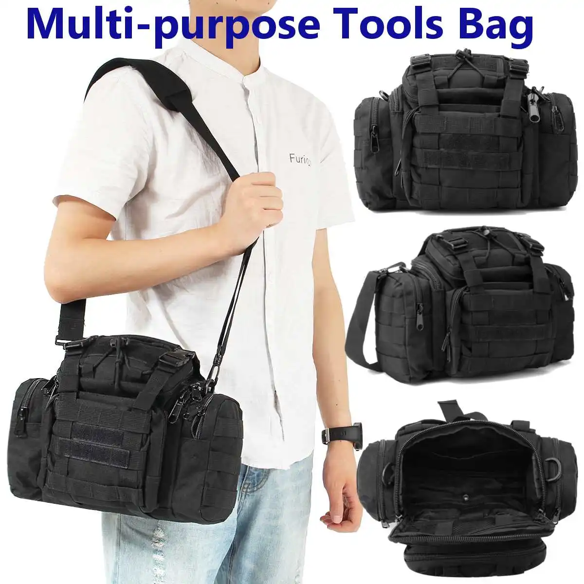 Black Gardening Tools Storage Bag Multi-purpose Tool Bag Fishing Tackle Bag Gardening Tools Storage Pouch Waist Shoulder Pack
Black Gardening Tools Storage Bag Multi-purpose Tool Bag Fishing Tackle Bag Gardening Tools Storage Pouch Waist Shoulder Pack