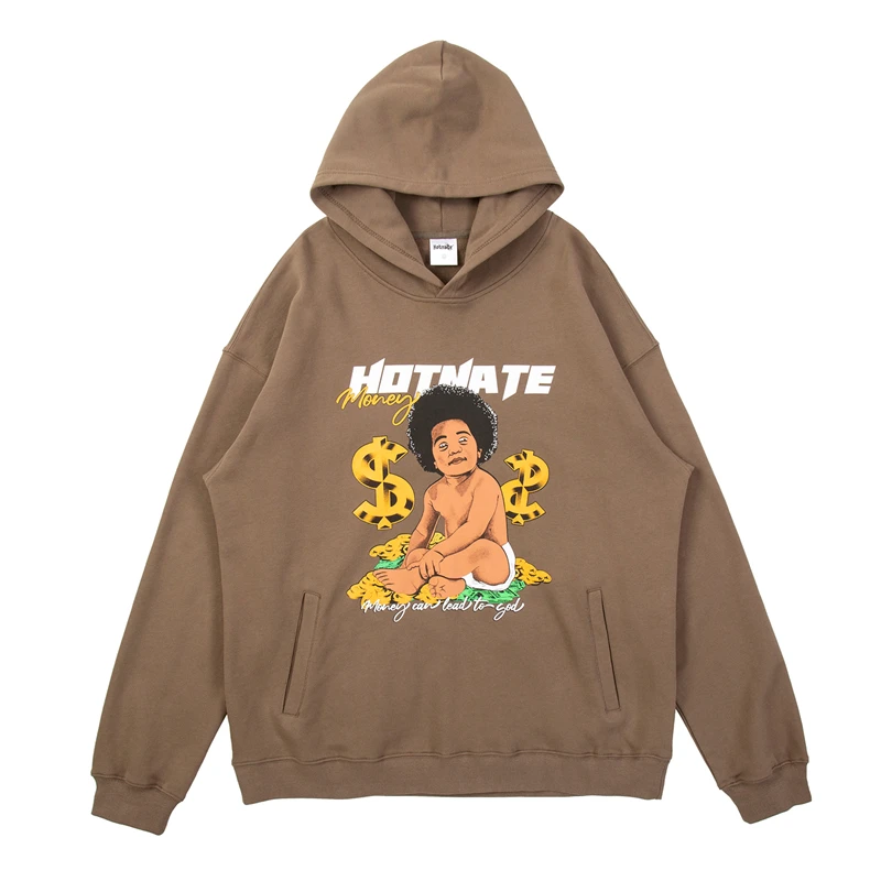Harajuku Explosive Head Letter Dollar Print Pullover Hoodie for Men Streetwear Loose Casual Vintage Hooded Sweashirts Oversized
Harajuku Explosive Head Letter Dollar Print Pullover Hoodie for Men Streetwear Loose Casual Vintage Hooded Sweashirts Oversized