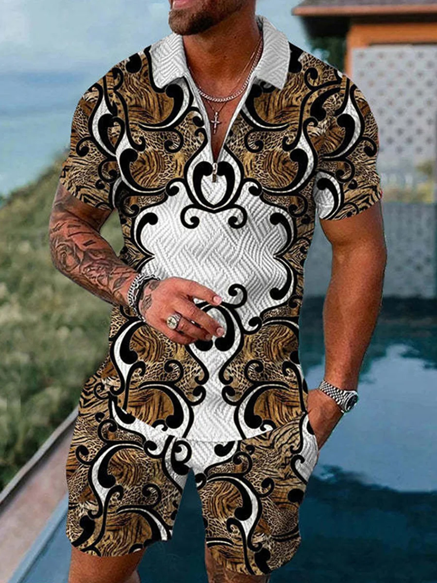 Men's Summer Luxury Brand Tracksuit Male Shorts Suits Polo Shirt Set Daily Casual Beach Clothing 3D Printed 2 Pieces Outfits
Men's Summer Luxury Brand Tracksuit Male Shorts Suits Polo Shirt Set Daily Casual Beach Clothing 3D Printed 2 Pieces Outfits