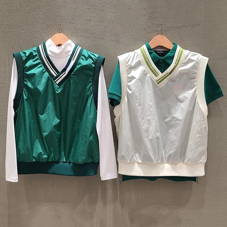 Korean Golf Spring and Autumn Women's Vest Wind Proof and Waterproof Golf Fashionable Versatile Vest Top
Korean Golf Spring and Autumn Women's Vest Wind Proof and Waterproof Golf Fashionable Versatile Vest Top