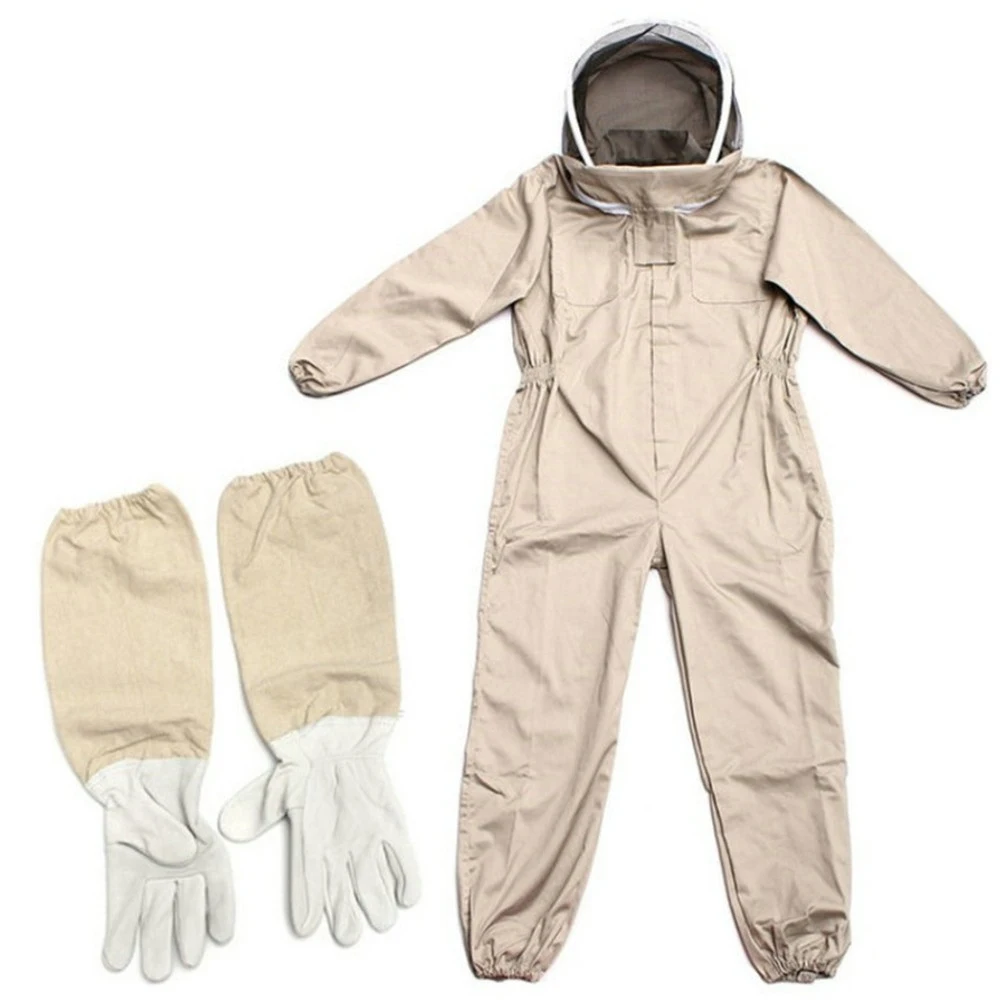 Professional Ventilated Full Body Beekeeping Bee Keeping Suit With Leather Gloves Coffee Color Prevent Contact Safe L/XL/XXL
Professional Ventilated Full Body Beekeeping Bee Keeping Suit With Leather Gloves Coffee Color Prevent Contact Safe L/XL/XXL