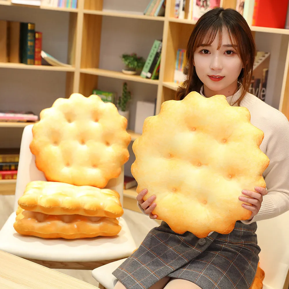 Biscuits Plush Pillow Cushion Sofa Bed Decor Round Shape Square Sesame Plain Cookie Lifelike Food Snack Cushion Plushie Props
Biscuits Plush Pillow Cushion Sofa Bed Decor Round Shape Square Sesame Plain Cookie Lifelike Food Snack Cushion Plushie Props