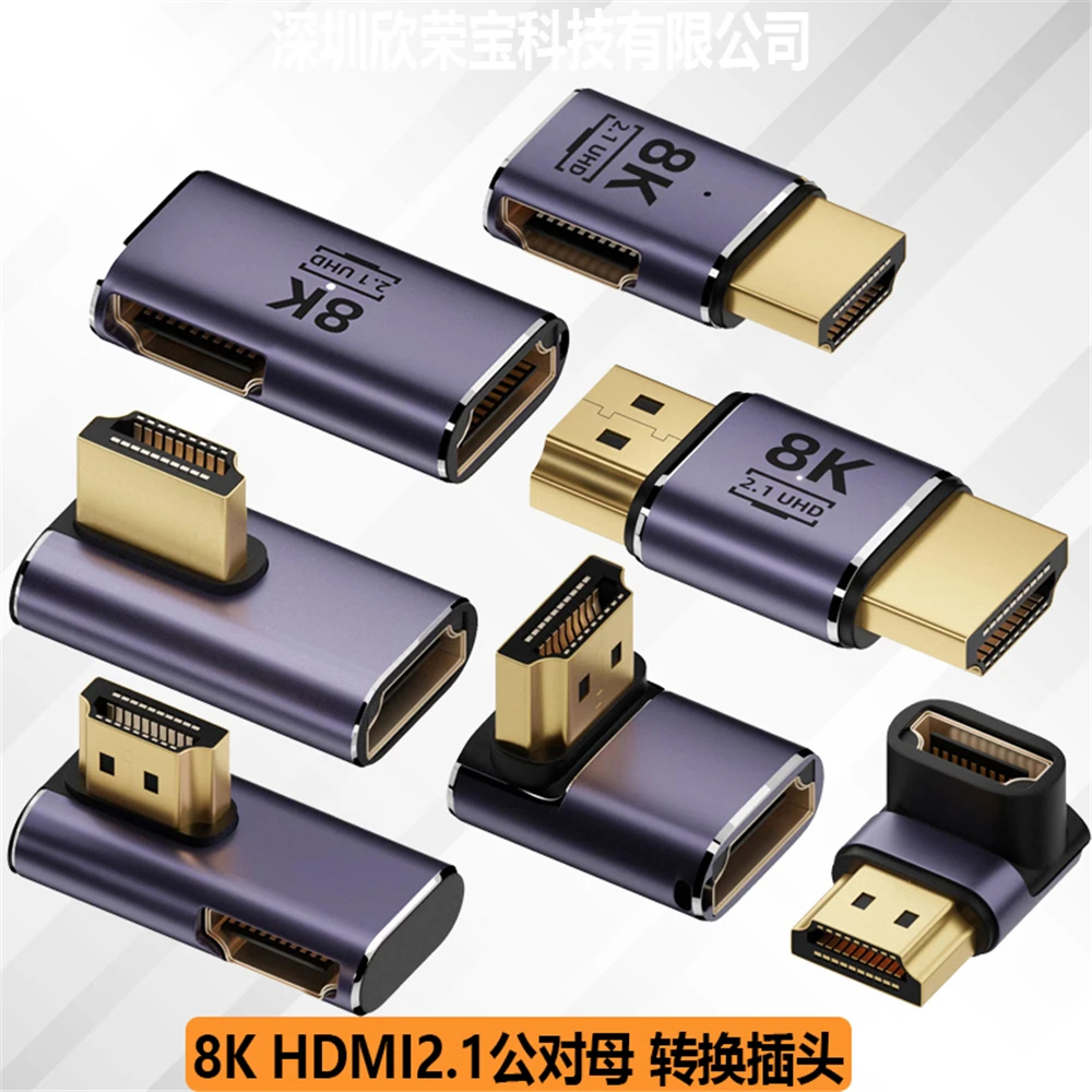 Mini /Micro 8K HDMI 2.1 Cable Connector Adapter 270 90 Degree Angle 2 Pieces Male to Female Converters Cable Adaptor Extender HD
Mini /Micro 8K HDMI 2.1 Cable Connector Adapter 270 90 Degree Angle 2 Pieces Male to Female Converters Cable Adaptor Extender HD