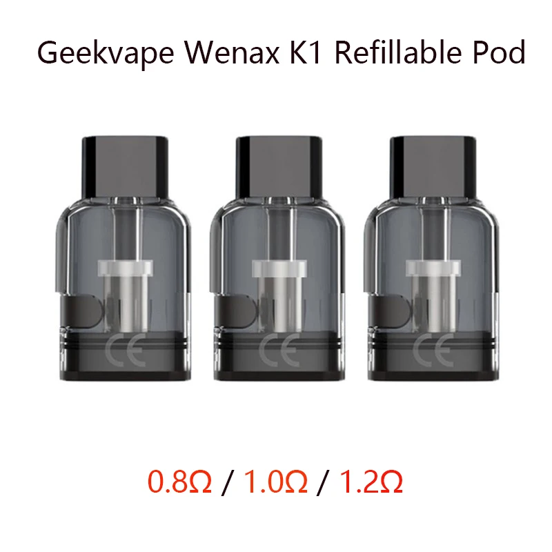 Refillable Pod Cartridge For GeekVape Wenax K1 Kit and GeekVape Wenax K1 SE Kit 1.2 ohm coil empty cartridge pod
Refillable Pod Cartridge For GeekVape Wenax K1 Kit and GeekVape Wenax K1 SE Kit 1.2 ohm coil empty cartridge pod
