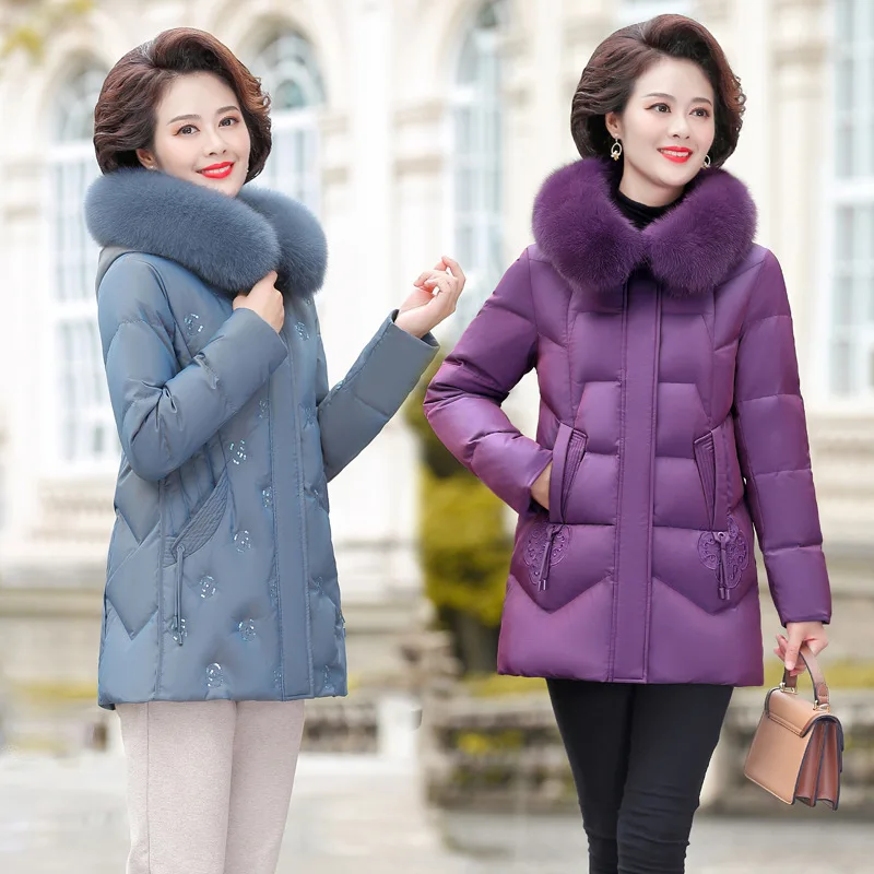 Woman Long Sleeve Warm Down Coat with Portable Female Ultra Light Down Jacket Ladies Overcoats White Duck Down Clothing G464
Woman Long Sleeve Warm Down Coat with Portable Female Ultra Light Down Jacket Ladies Overcoats White Duck Down Clothing G464