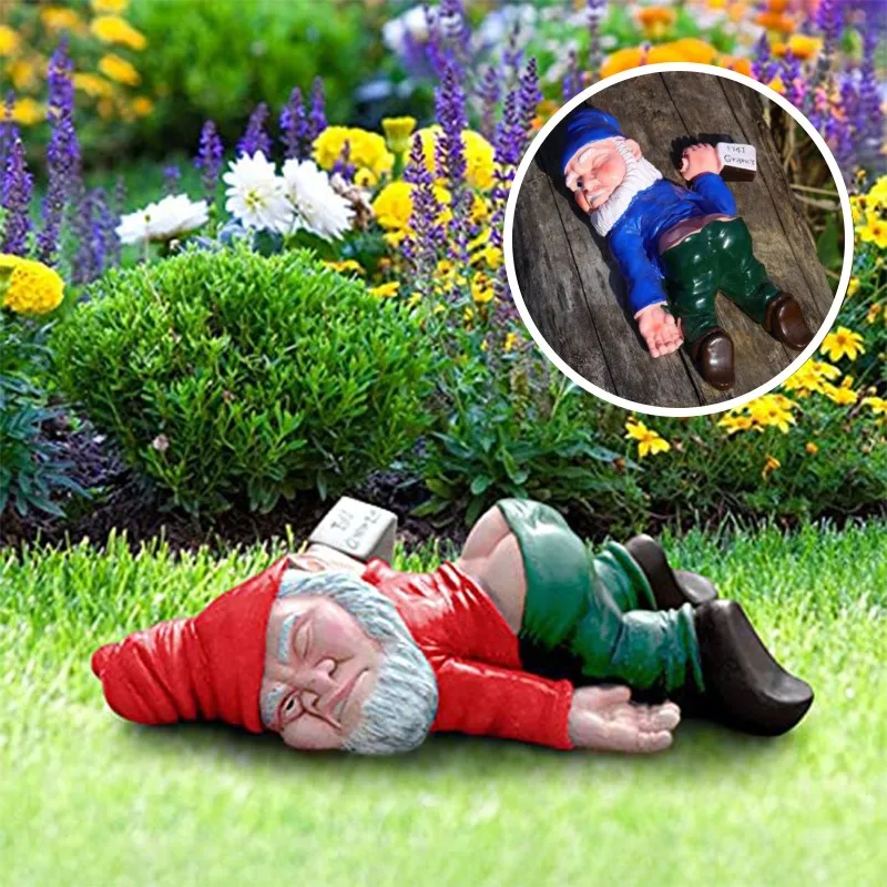 Funny Miniature Dwarf lying Drunk Gnome Statue Elves Garden Decor Resin Ornaments Flower Pot Landscape Outdoor Figurine Ornament
Funny Miniature Dwarf lying Drunk Gnome Statue Elves Garden Decor Resin Ornaments Flower Pot Landscape Outdoor Figurine Ornament