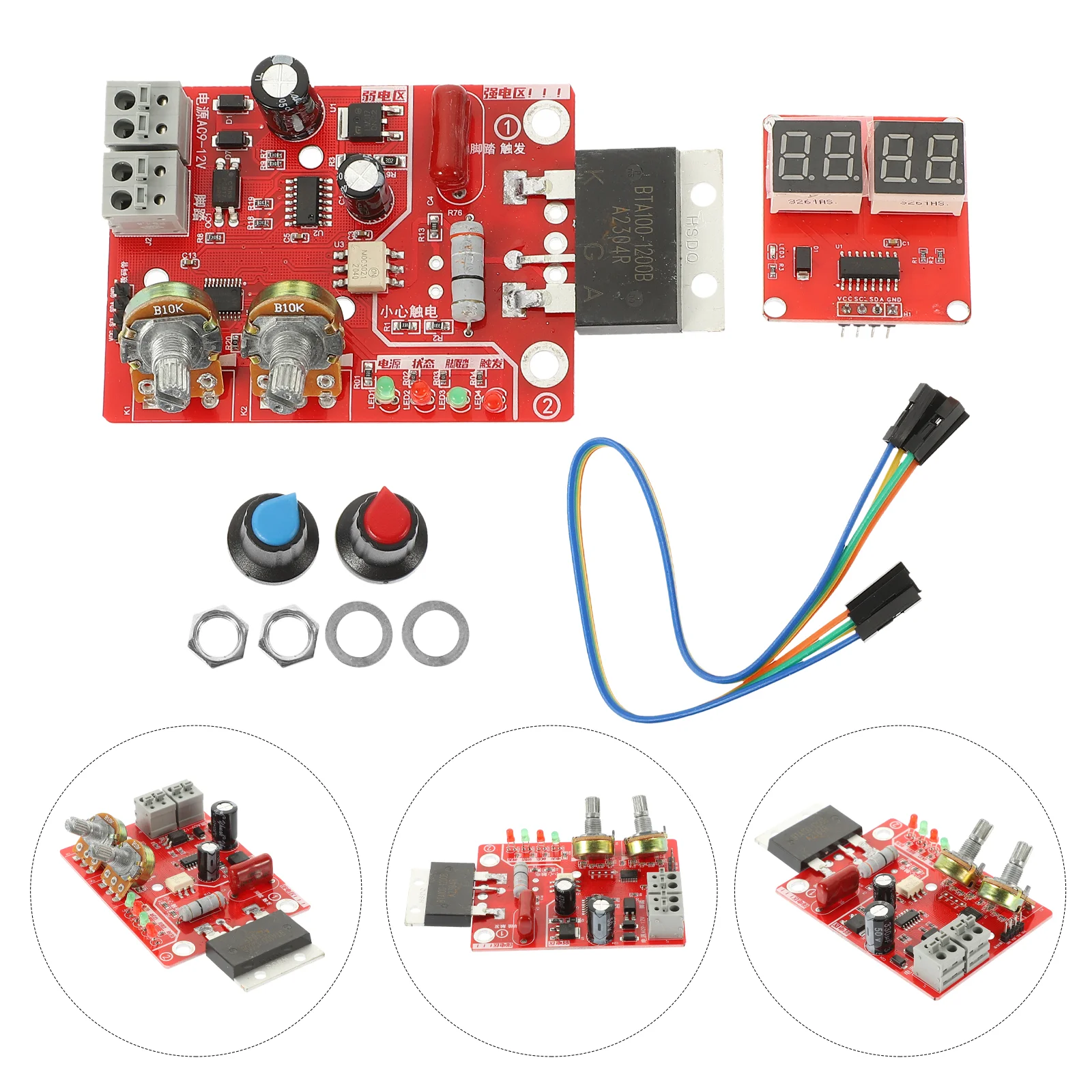 Spot Welder Time Control Board Welding Controller Adjustable Equipment Digital Panel Current Electronic Machine
Spot Welder Time Control Board Welding Controller Adjustable Equipment Digital Panel Current Electronic Machine