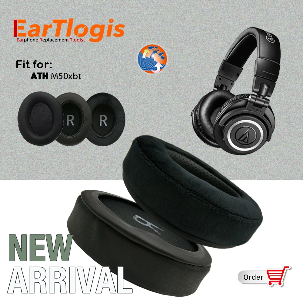 EarTlogis Replacement Ear Pads for ATH-M50xbt Headphones Thicken Memory Foam Cushions Oval Headset Earmuff Earpads
EarTlogis Replacement Ear Pads for ATH-M50xbt Headphones Thicken Memory Foam Cushions Oval Headset Earmuff Earpads