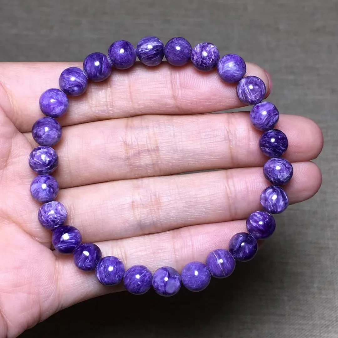 7mm Natural Purple Charoite Stone Bracelet For Women Men Beauty Gift Energy Beads Reiki Crystal Gemstone Jewelry Strands AAAAA
7mm Natural Purple Charoite Stone Bracelet For Women Men Beauty Gift Energy Beads Reiki Crystal Gemstone Jewelry Strands AAAAA