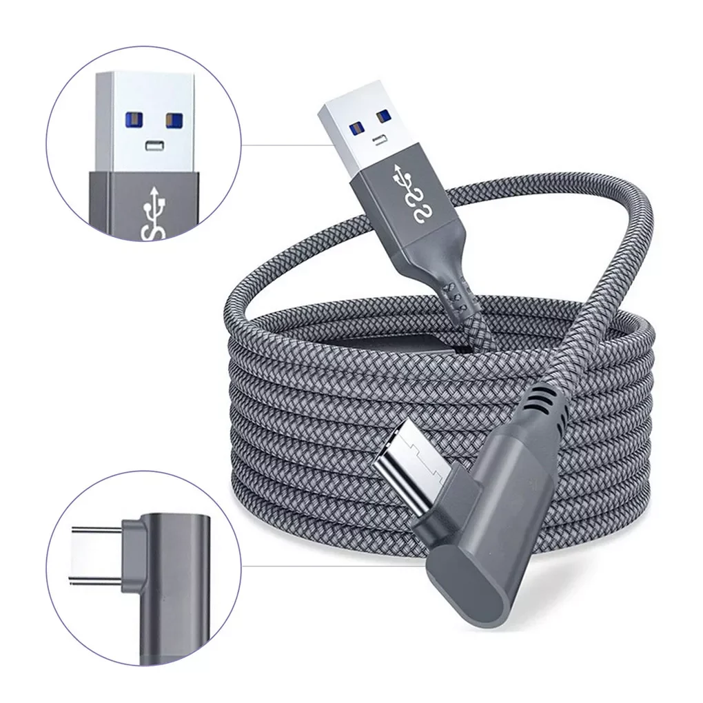 Data Line Charging Cable For Oculus Quest 2 Link VR Headset USB 3.0 Type C Data Transfer USB To Type-C Cable VR Accessories
Data Line Charging Cable For Oculus Quest 2 Link VR Headset USB 3.0 Type C Data Transfer USB To Type-C Cable VR Accessories