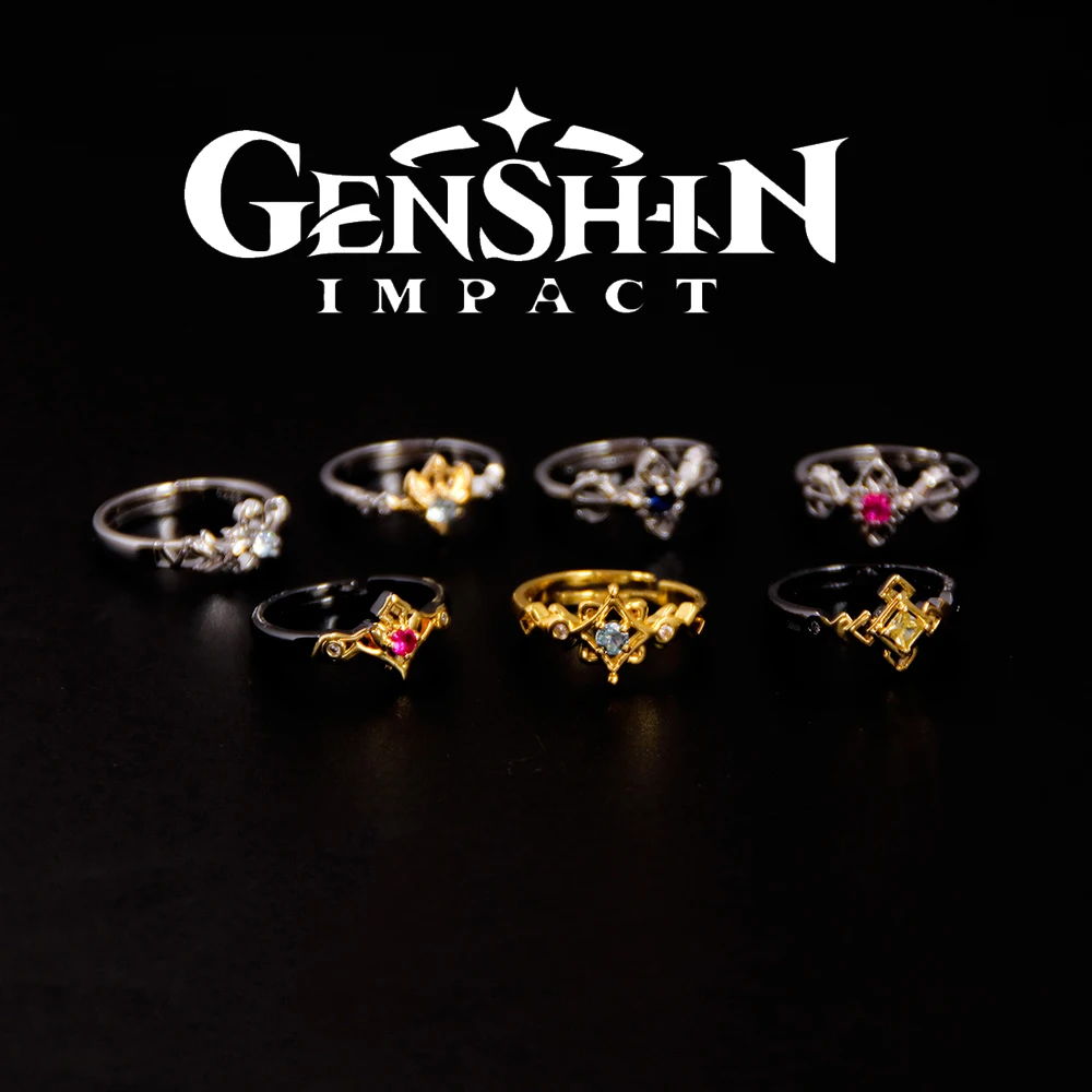 Anime Genshin Impact Rings Zhongli Tartaglia Xiao Albedo Venti Kaedehara Kazuha Finger Adjustable Ring Women Men Cospaly Gift
Anime Genshin Impact Rings Zhongli Tartaglia Xiao Albedo Venti Kaedehara Kazuha Finger Adjustable Ring Women Men Cospaly Gift