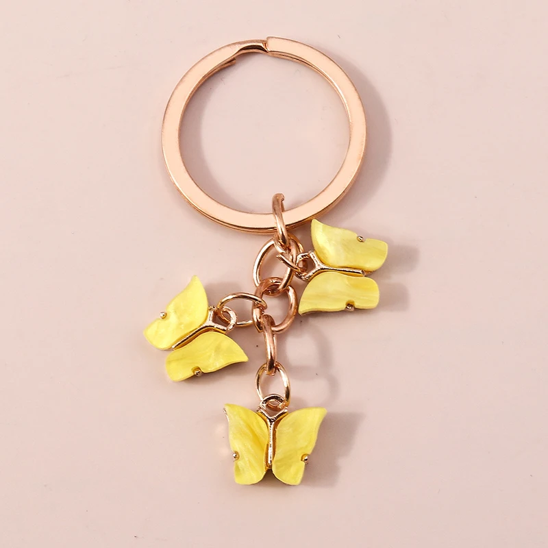 Cute Keychain Colorful Butterfly Key Ring Enamel Flying Animals Key Chains For Women Girls Handbag Handmade Jewelry Accessories
Cute Keychain Colorful Butterfly Key Ring Enamel Flying Animals Key Chains For Women Girls Handbag Handmade Jewelry Accessories