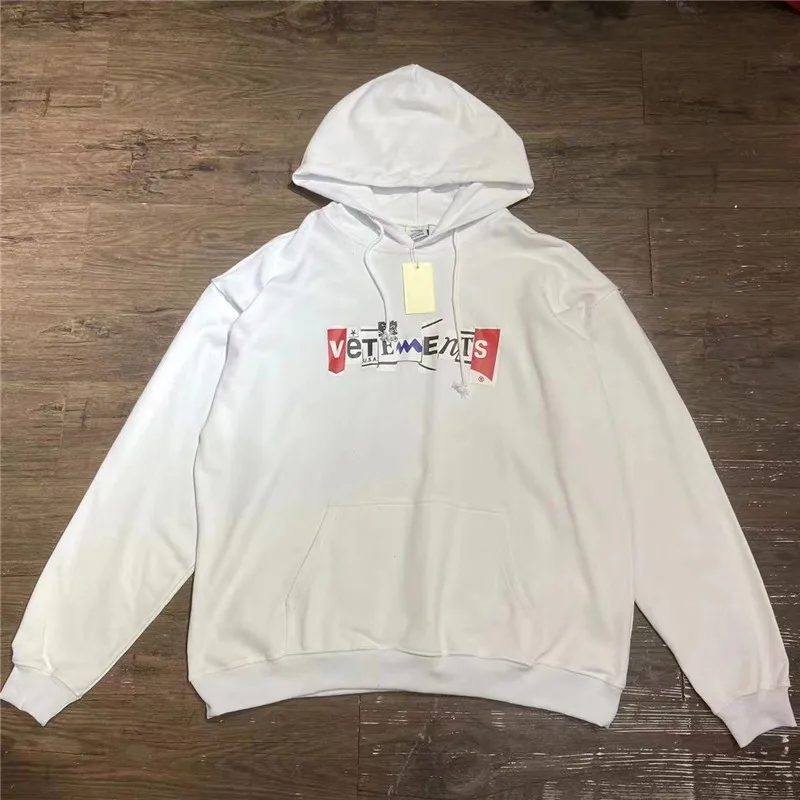 New VTM Vetements Patchwork Letter Logo Men Women Hooded Hoodie Pullover Casual Clothes y2k
New VTM Vetements Patchwork Letter Logo Men Women Hooded Hoodie Pullover Casual Clothes y2k