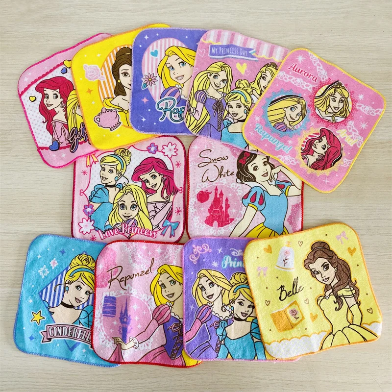 Disney Cartton Cotton Face Hand Towels Princess Handkerchief Travel Soft Toddler Small Square Towel for Girl Baby 16x16cm
Disney Cartton Cotton Face Hand Towels Princess Handkerchief Travel Soft Toddler Small Square Towel for Girl Baby 16x16cm