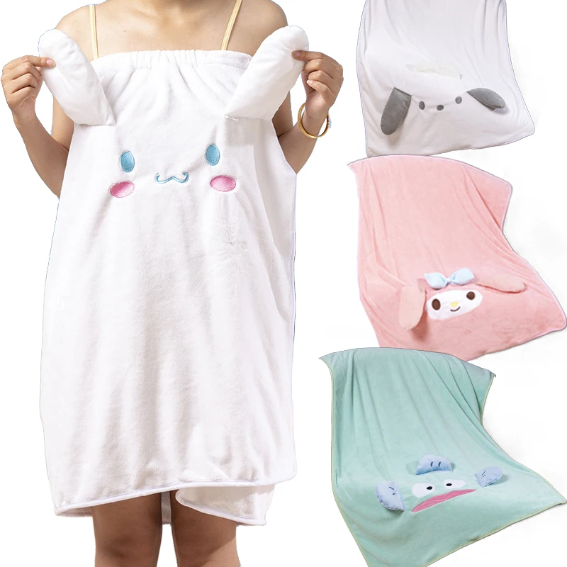 Sanrio Kuromi Cinnamoroll My Melody Cartoon Absorbent Water-absorbent Soft Bath Towel Cute Girl Bath Skirt Bustier Wrap Skirt
Sanrio Kuromi Cinnamoroll My Melody Cartoon Absorbent Water-absorbent Soft Bath Towel Cute Girl Bath Skirt Bustier Wrap Skirt