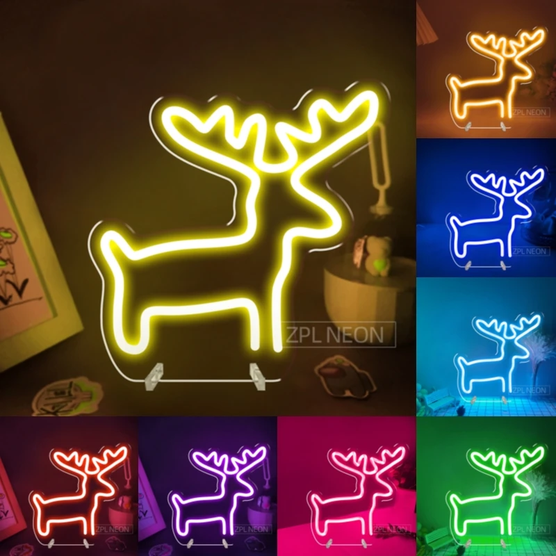 Anime Led Lamp Night Lights Neon Sign Led Deer Nightlights Room Decor Bedroom Home Decor Christmas Gift Bedside Table Lamp Desk
Anime Led Lamp Night Lights Neon Sign Led Deer Nightlights Room Decor Bedroom Home Decor Christmas Gift Bedside Table Lamp Desk