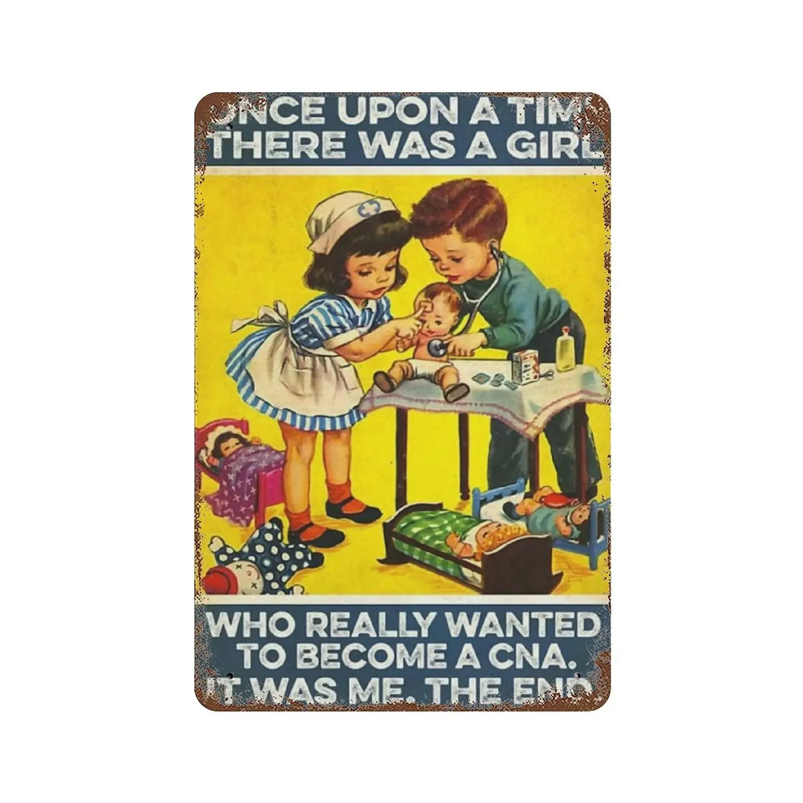 Vintage Metal Tin Sign Plaque,There was A Girl Who Really Wanted to Become A Nurse Tin Sign,Man cave Pub Club Cafe Home Decor Pl
Vintage Metal Tin Sign Plaque,There was A Girl Who Really Wanted to Become A Nurse Tin Sign,Man cave Pub Club Cafe Home Decor Pl