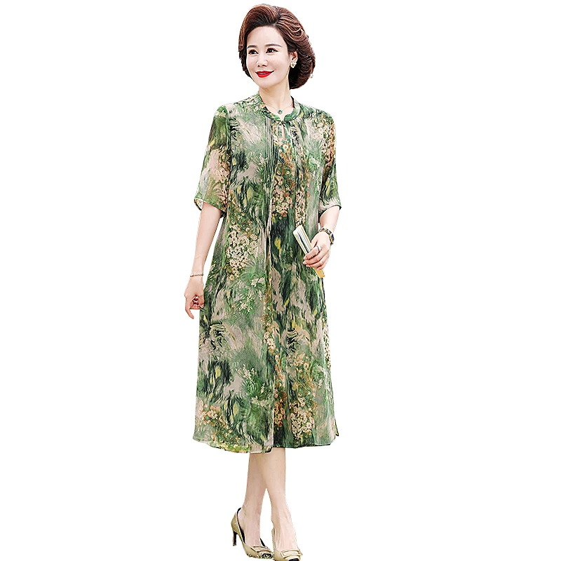Chinese Fake Two Pieces Long Dress for Women, Loose Floral Dresses, Female Clothes, New, Summer
Chinese Fake Two Pieces Long Dress for Women, Loose Floral Dresses, Female Clothes, New, Summer