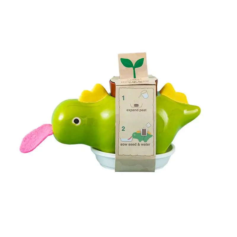 Self Watering Dinosaur Planter Funny Style Mini Backpack Plant Pot Tongue Cultivation Drinking Planters For Indoor Outdoor
Self Watering Dinosaur Planter Funny Style Mini Backpack Plant Pot Tongue Cultivation Drinking Planters For Indoor Outdoor