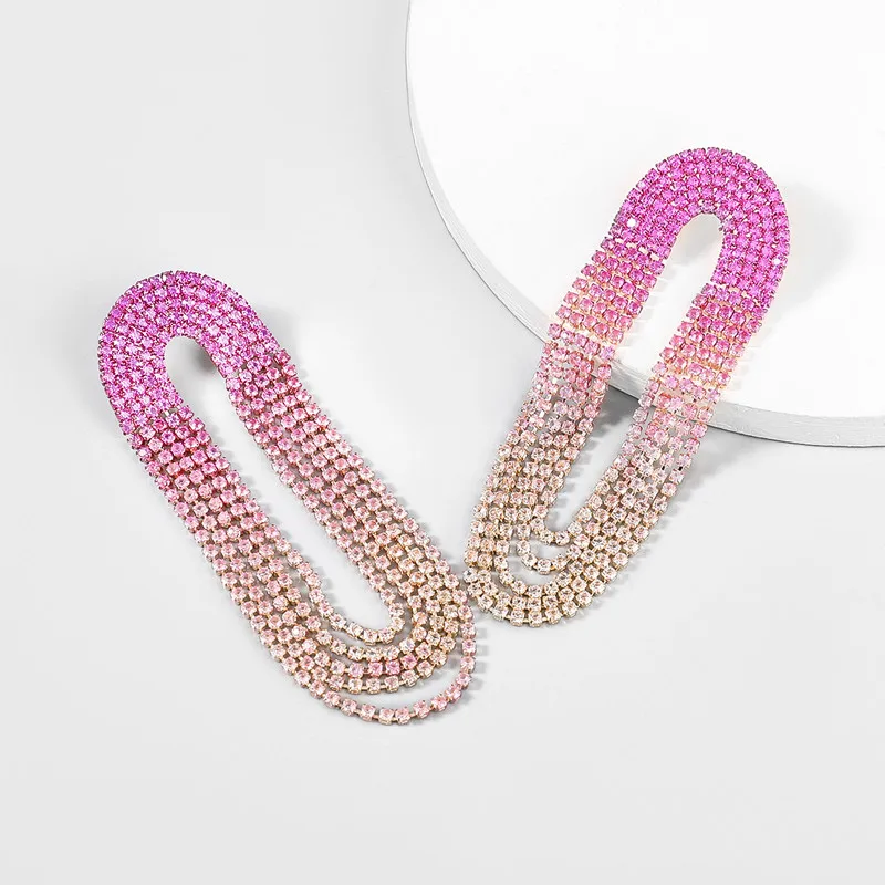 Geometric Metal Red Shining Rhinestone Claw Chain Long Tassel Pendant Earrings For Women Temperament Party Earrings Jewelry
Geometric Metal Red Shining Rhinestone Claw Chain Long Tassel Pendant Earrings For Women Temperament Party Earrings Jewelry