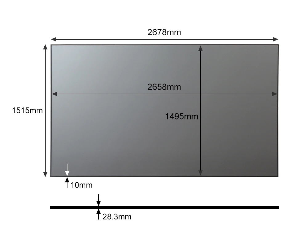 100 ''120'' 16:9 UST CLR / ALR проекционный экран с узкой рамкой с ПЭТ черной планкой дюйма для лазерного проектора
100 ''120'' 16:9 UST CLR / ALR проекционный экран с узкой рамкой с ПЭТ черной планкой дюйма для лазерного проектора