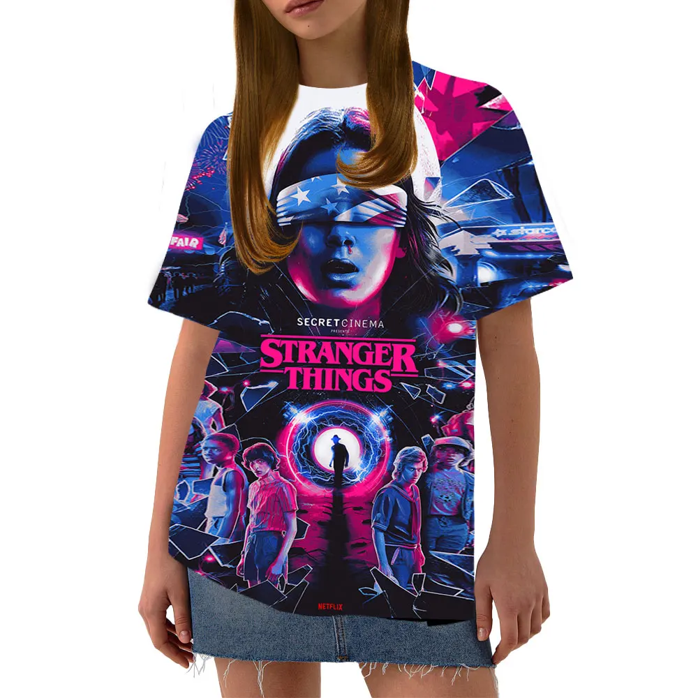 Ladies Kawaii T Shirt 3D Strange Stories Around Stranger Things T Shirt Short Sleeve T Shirt Fashion Shirt Summer Dress
Ladies Kawaii T Shirt 3D Strange Stories Around Stranger Things T Shirt Short Sleeve T Shirt Fashion Shirt Summer Dress