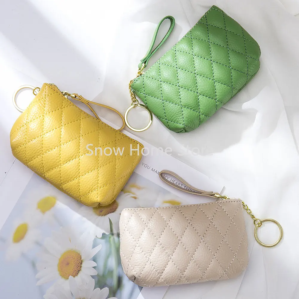 Leather Rhombus Embroidered Coin Purse Coin Storage Bag Cowhide Mini Simple Zipper Small Bag Key Bag Women
Leather Rhombus Embroidered Coin Purse Coin Storage Bag Cowhide Mini Simple Zipper Small Bag Key Bag Women