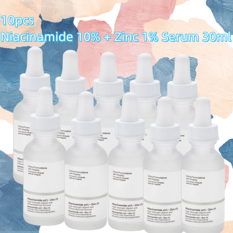 

5/10pcs Niacinamide 10% + Zinc 1% Serum 30ml Original Products Skin Care Whitening Essence Face Serum Skin Care