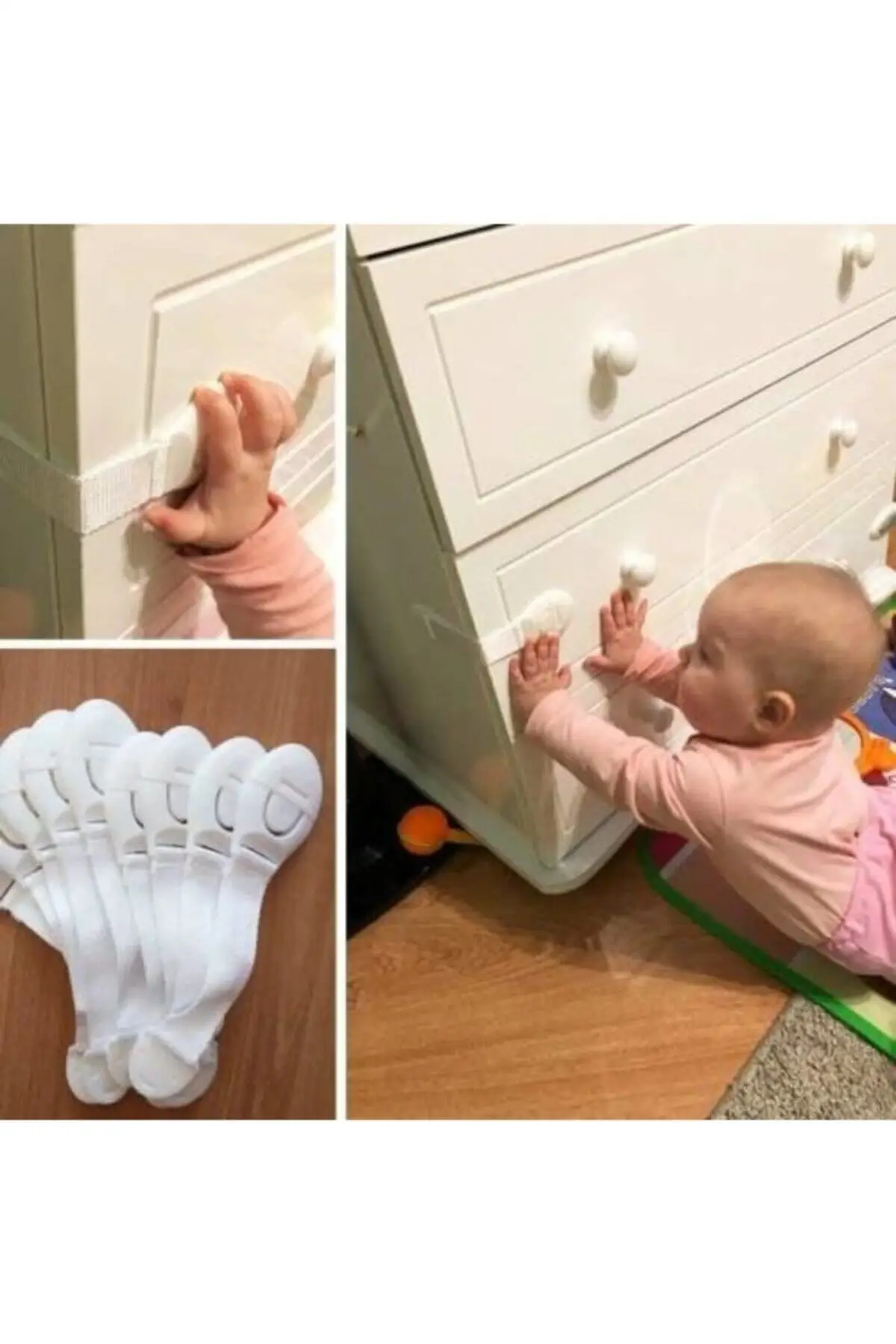 Cabinet and Drawer Plastic Multi-Purpose Adjustable Lock Super Adhesion 10 pcs White Safety Buckle for Baby Child Kid Protection
Cabinet and Drawer Plastic Multi-Purpose Adjustable Lock Super Adhesion 10 pcs White Safety Buckle for Baby Child Kid Protection