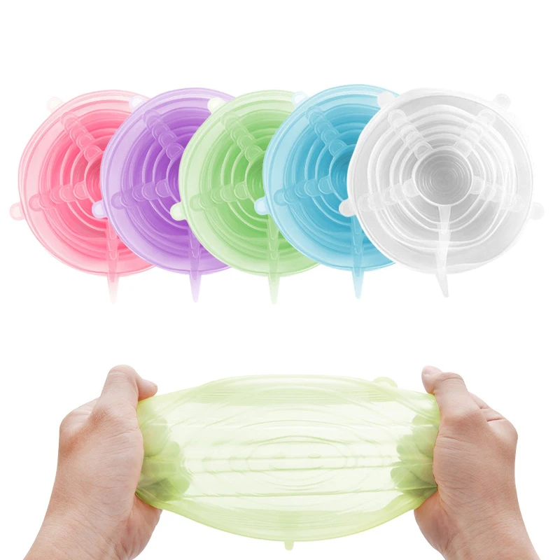 Silicone Stretch Lids, 6-Pack Various Sizes Cover for Bowl, European-Grade Silicone kitchen accessories
Silicone Stretch Lids, 6-Pack Various Sizes Cover for Bowl, European-Grade Silicone kitchen accessories