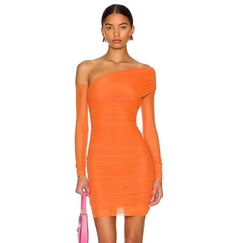 Женское Модное шифоновое Плиссированное короткое платье на одно плечо с диагональным вырезом, привлекательное стрейчевое платье, лето 2022
Женское Модное шифоновое Плиссированное короткое платье на одно плечо с диагональным вырезом, привлекательное стрейчевое платье, лето 2022