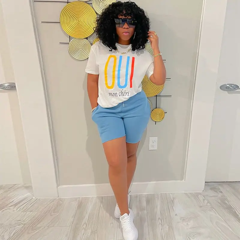 Summer Clothing Two Piece Set Women Fashion Print T-shirt Top+Shorts Sets Y2k Clothes Casual Vacation Streetwear Wholesale Items
Summer Clothing Two Piece Set Women Fashion Print T-shirt Top+Shorts Sets Y2k Clothes Casual Vacation Streetwear Wholesale Items