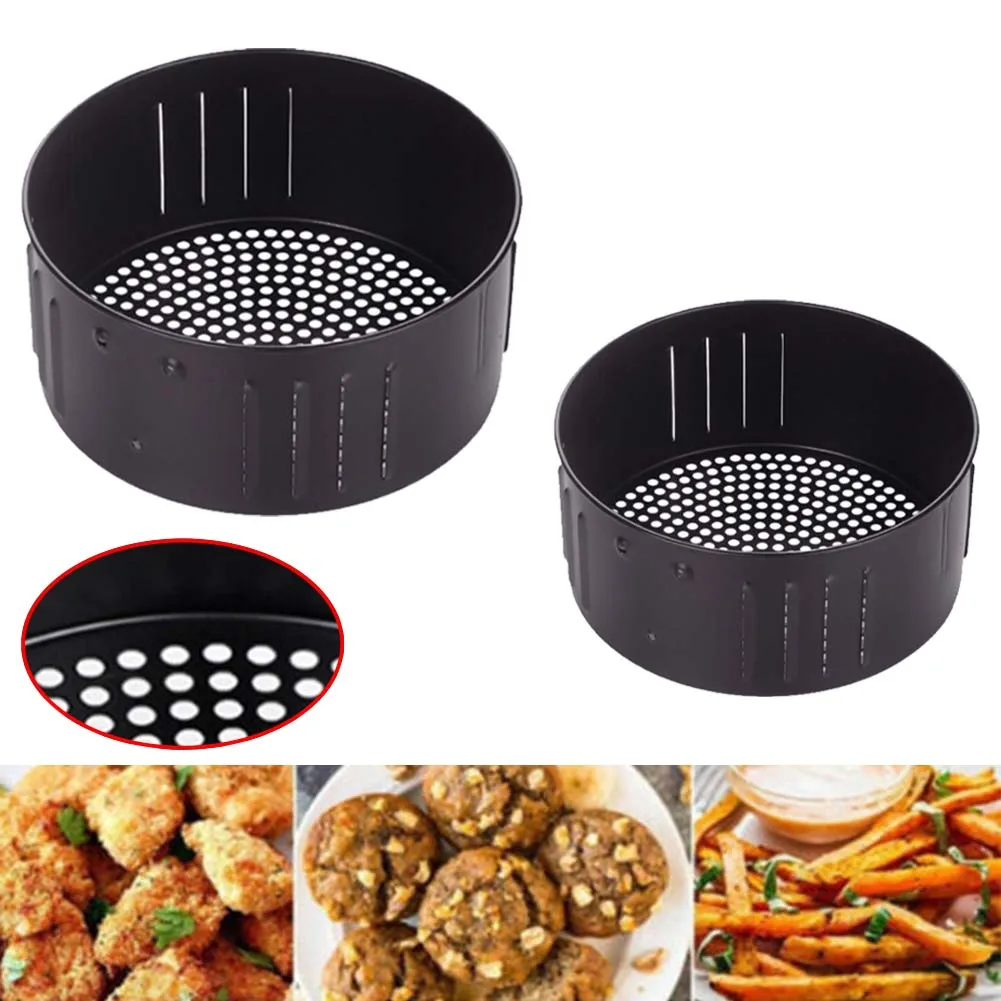 

2.6L/3.5L Air Fryer Basket Replacement Non-stick Baking Air Fryer Tray Baking Drain Oil Pan Kitchenware Dishwasher Accessories