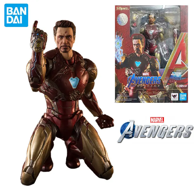 Bandai Original SHF Avengers: Endgame Iron Man MK85 Infinity Gauntlet Action Figure Model Collectibles Toy Gift Anime Toys Child
Bandai Original SHF Avengers: Endgame Iron Man MK85 Infinity Gauntlet Action Figure Model Collectibles Toy Gift Anime Toys Child