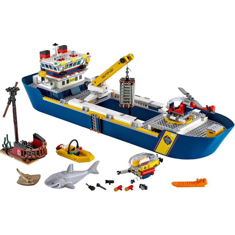 2022 City Ocean Research Vessel Exploration Base Submarine Bricks Set Compatible 60266 60265 60264 Building Blocks Toy 11617
2022 City Ocean Research Vessel Exploration Base Submarine Bricks Set Compatible 60266 60265 60264 Building Blocks Toy 11617