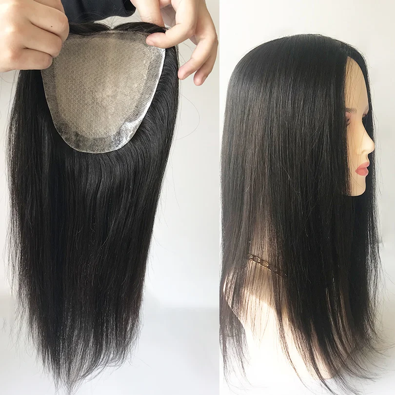 15x16cm Silk Skin Base Toupee With 2 CM PU Around European Virgin Human Hair Toupee with Clips for Women 12x13CM
15x16cm Silk Skin Base Toupee With 2 CM PU Around European Virgin Human Hair Toupee with Clips for Women 12x13CM