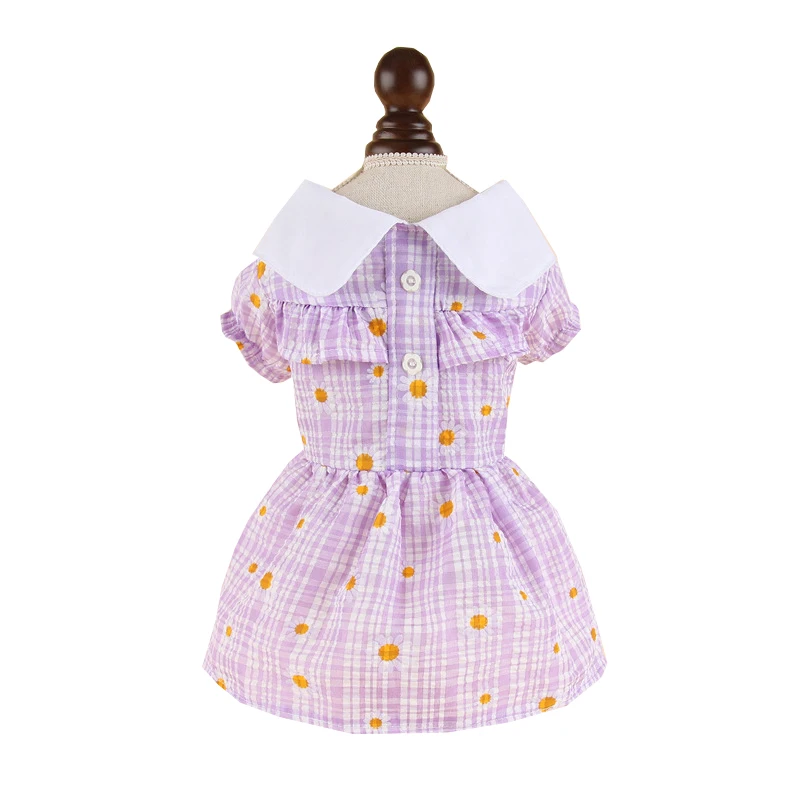 Plaid Dress Dogs Clothing Pet Sweet Thin for Dog Clothes Small Costume French Bulldog Cute Soft Summer Purple Girl Collar Perro
Plaid Dress Dogs Clothing Pet Sweet Thin for Dog Clothes Small Costume French Bulldog Cute Soft Summer Purple Girl Collar Perro