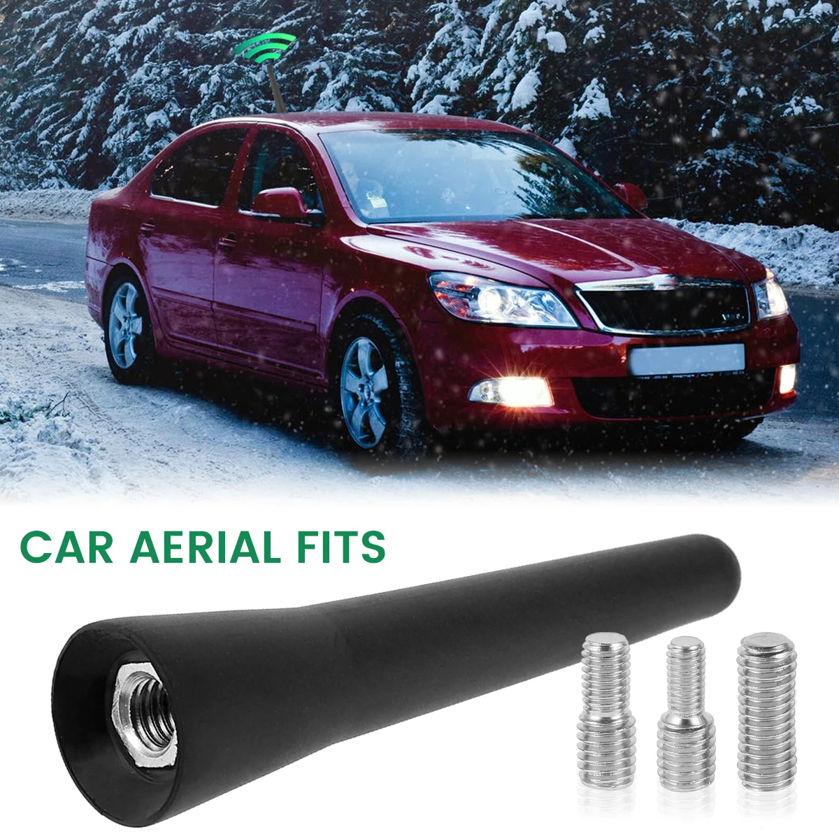 New Car Aerial Short Car Radio Antenna 2.56 Inch Small Short Car Aerial Universal Short Radio Antenna Adapter AM/FM Aerial Mast
New Car Aerial Short Car Radio Antenna 2.56 Inch Small Short Car Aerial Universal Short Radio Antenna Adapter AM/FM Aerial Mast