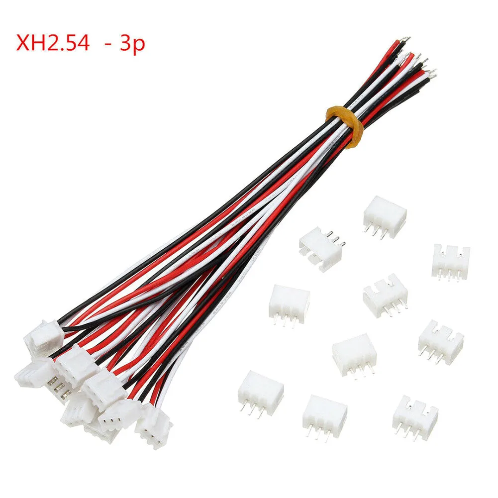10 Pair Connector Plug With Wire JST XH2.54mm Single-head Wires Sockets Wire Cable Connector 2/3/4 Pin Male Female Plug Socket
10 Pair Connector Plug With Wire JST XH2.54mm Single-head Wires Sockets Wire Cable Connector 2/3/4 Pin Male Female Plug Socket